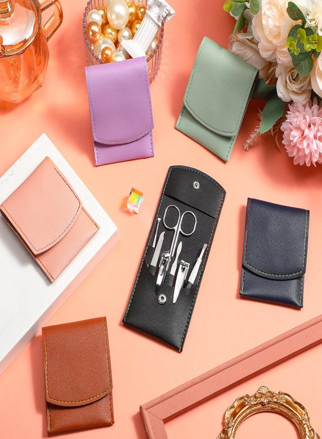 Leriton 60 Sets Travel Manicure Set Professional Nail Set 7 in 1 Stainless Steel Manicure Kit Grooming Kits Nail Care Tools with Care Tools Beauty Scissors Tweezers Gifts(Vintage Color) - Image 4